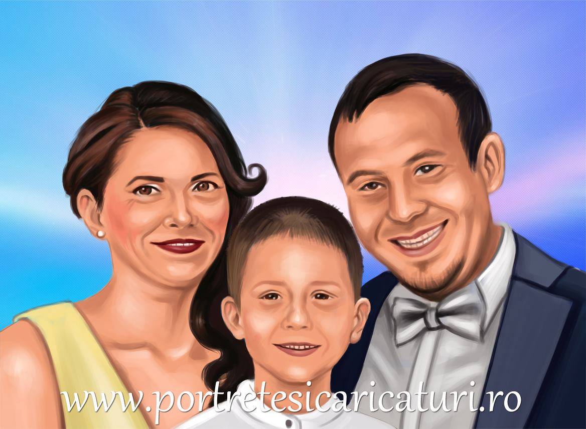 Portret digital color - Familie