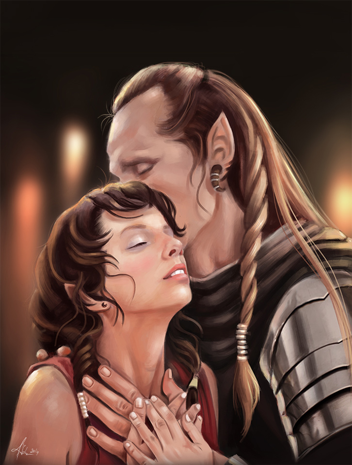 Portret digital color - Cuplu