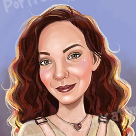 Portret digital color - Tânără